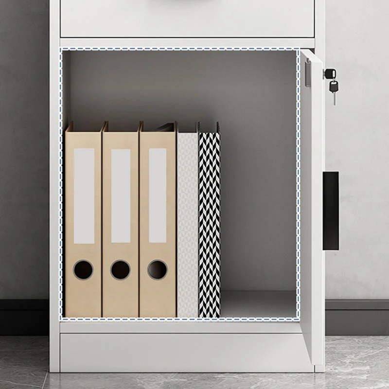 Classeur verrouillable en bois, classeur vertical moderne avec tiroirs Clearhalo