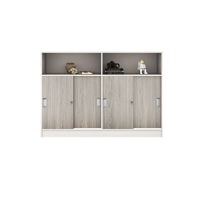Classeur à verrouillage moderne en bois avec étagères de rangement Clearhalo