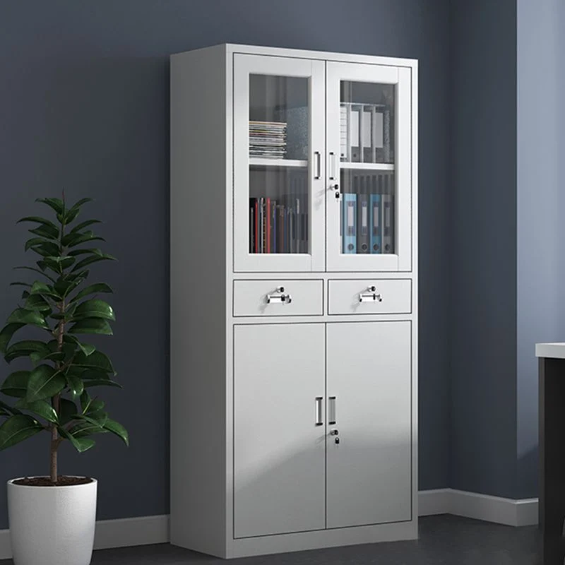 Classeur à verrouillage moderne en métal avec étagères de rangement Clearhalo