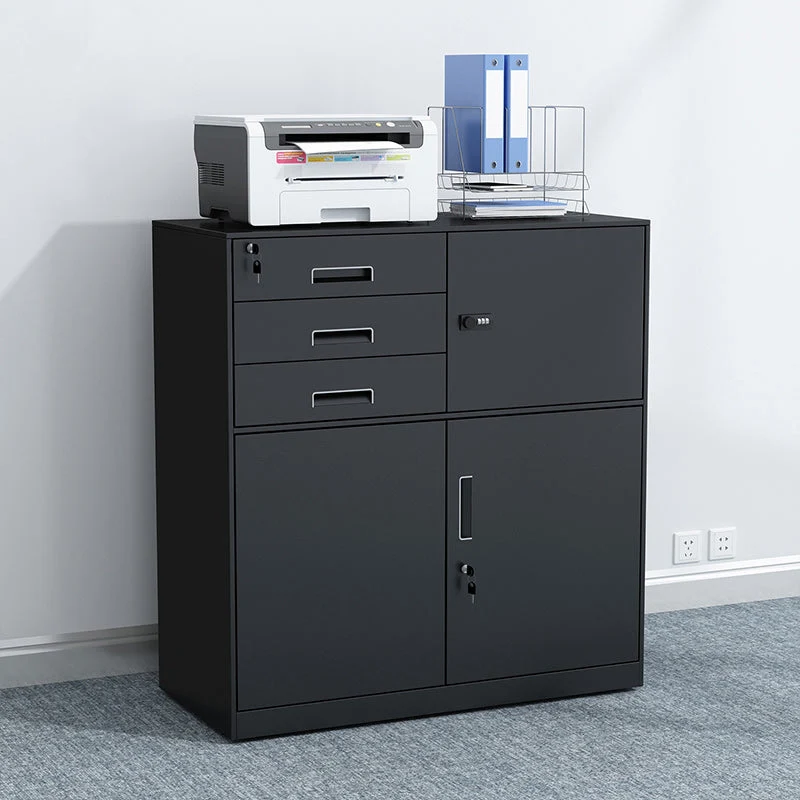 Classeur de verrouillage moderne en métal pour le bureau à domicile Clearhalo