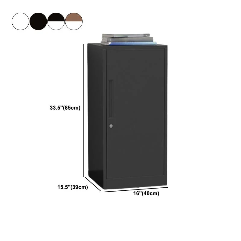 Classeur vertical en acier avec serrure et rangement Clearhalo
