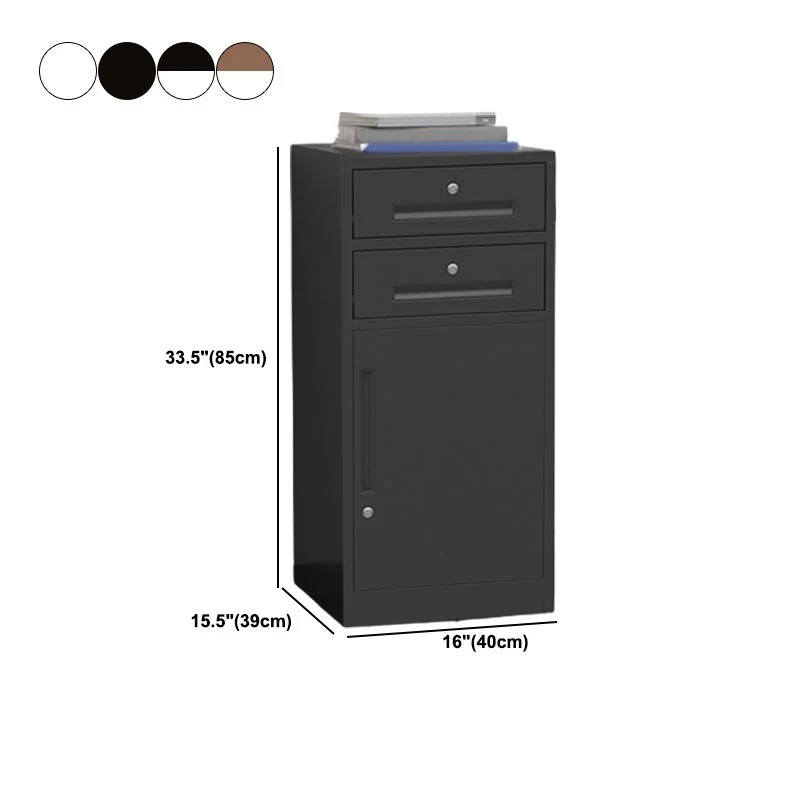 Classeur vertical en acier avec serrure et rangement Clearhalo
