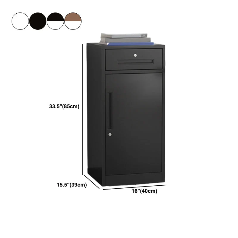 Classeur vertical en acier avec serrure et rangement Clearhalo
