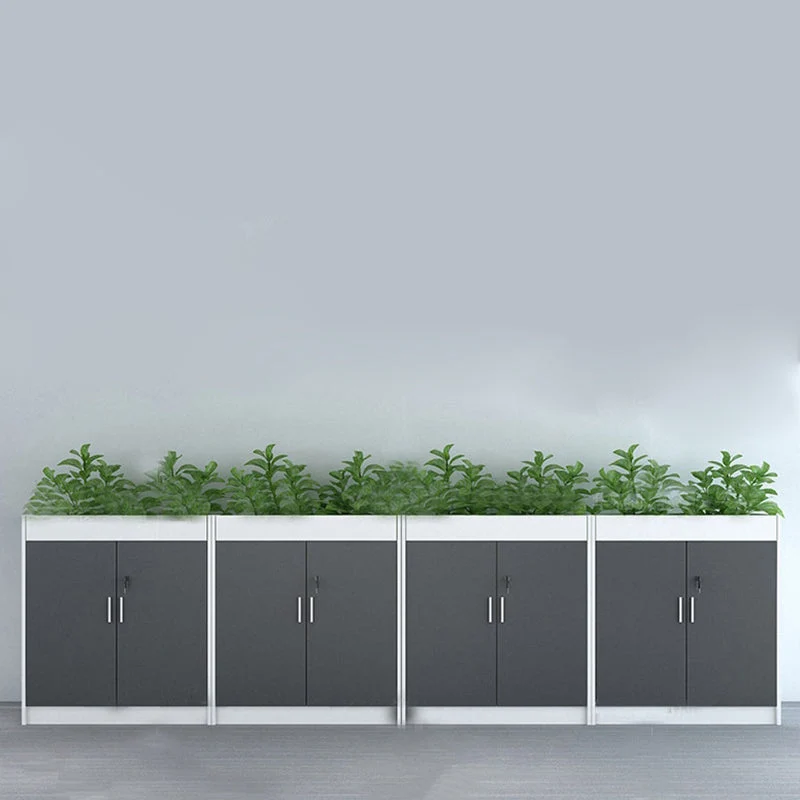 Classeur vertical en bois bloc de couleur classeur moderne avec verrouillage Clearhalo
