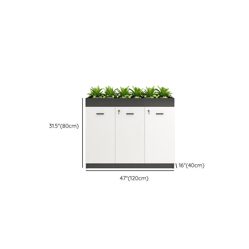 Classeur vertical en bois de classeur de style contemporain pour le bureau à domicile Clearhalo