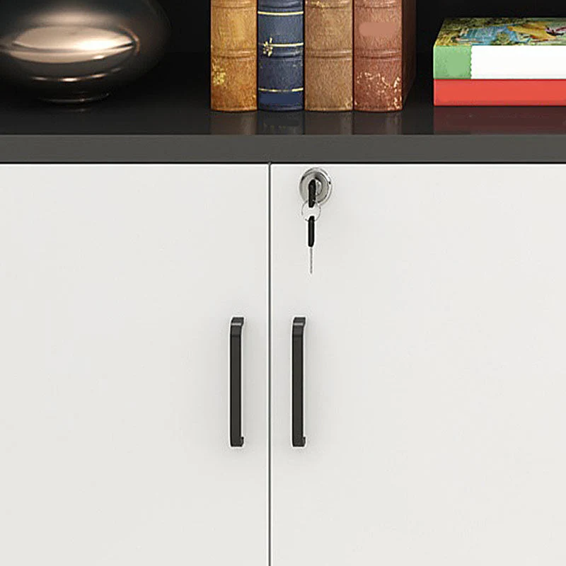 Classeur vertical en bois de classeur de style contemporain pour le bureau à domicile Clearhalo
