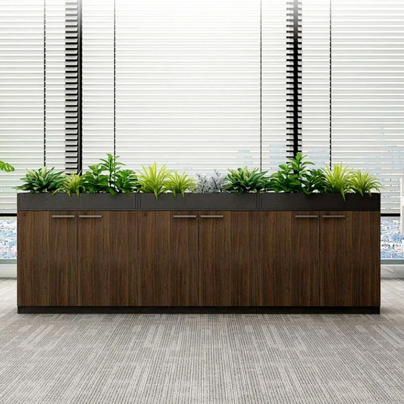 Classeur vertical en bois de classeurs de style nordique pour le bureau Clearhalo