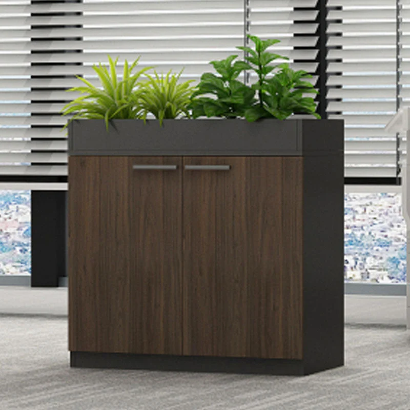 Classeur vertical en bois de classeurs de style nordique pour le bureau Clearhalo