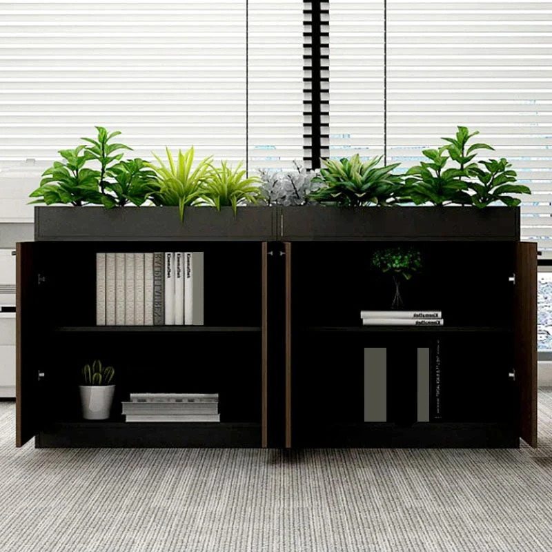 Classeur vertical en bois de classeurs de style nordique pour le bureau Clearhalo