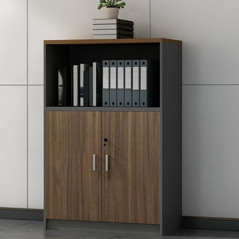 Classeur vertical en bois d'ingénierie Classeur contemporain Clearhalo