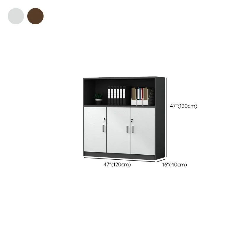 Classeur vertical en bois d'ingénierie Classeur contemporain Clearhalo