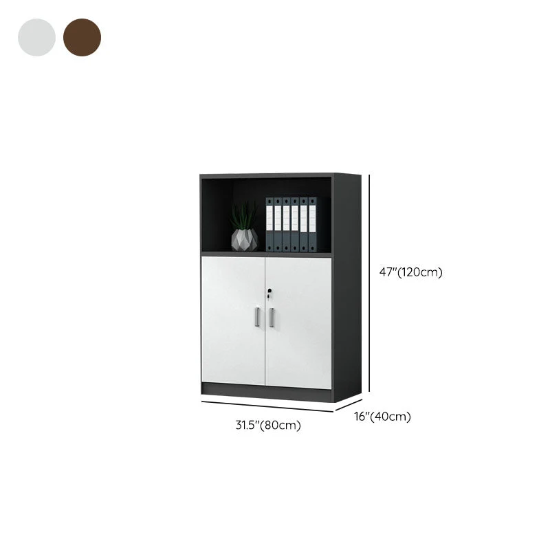 Classeur vertical en bois d'ingénierie Classeur contemporain Clearhalo