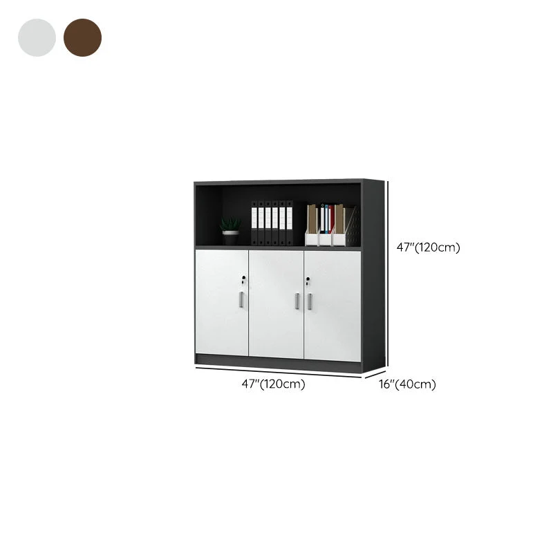 Classeur vertical en bois d'ingénierie Classeur contemporain Clearhalo