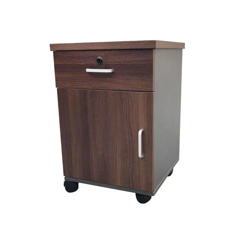 Classeur vertical en bois de style contemporain avec rangement verrouillable Clearhalo