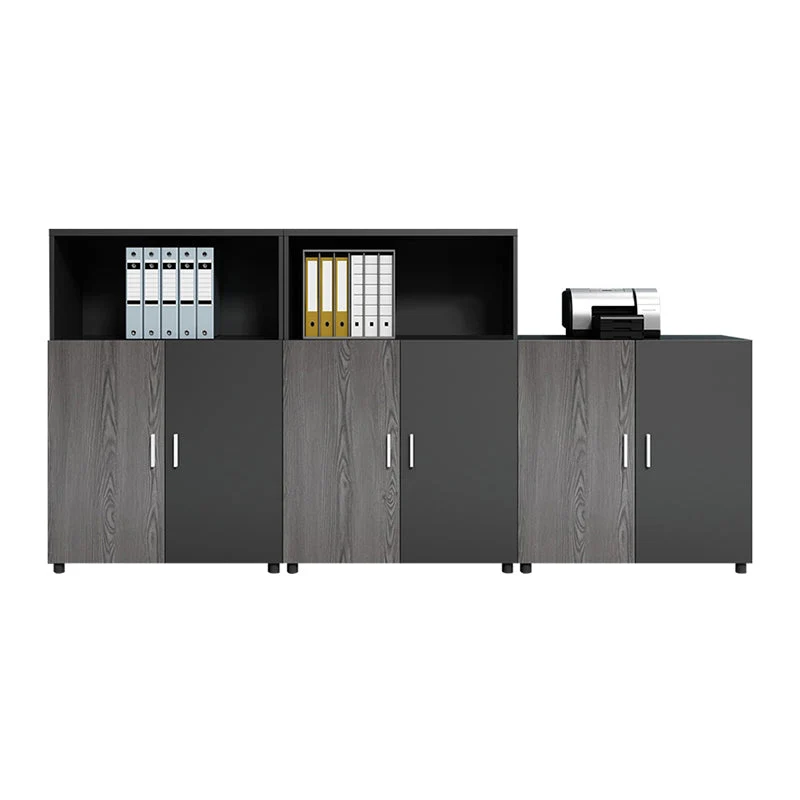 Classeur vertical en bois de style industriel avec rangement verrouillable Clearhalo