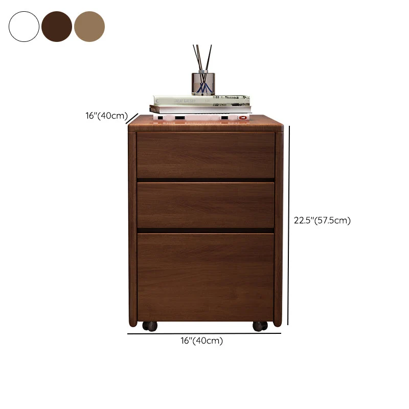 Classeur vertical en bois de style traditionnel avec rangement Clearhalo
