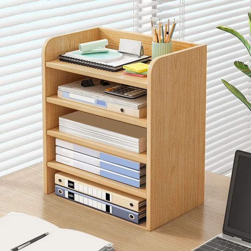 Classeur vertical contemporain en bois avec rangement Clearhalo