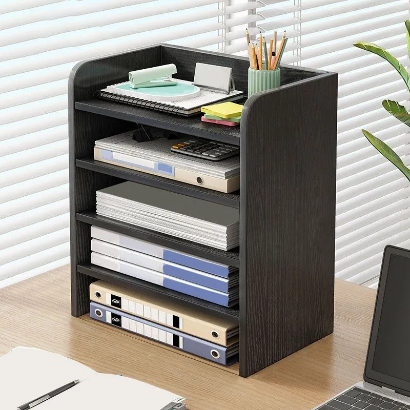 Classeur vertical contemporain en bois avec rangement Clearhalo