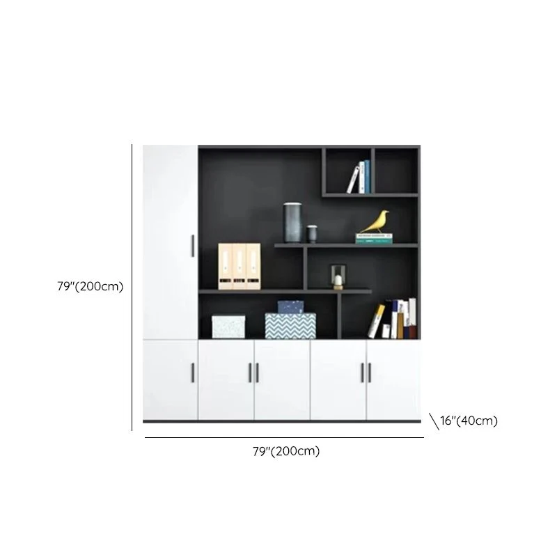 Classeur vertical contemporain en bois d'ingénierie Clearhalo