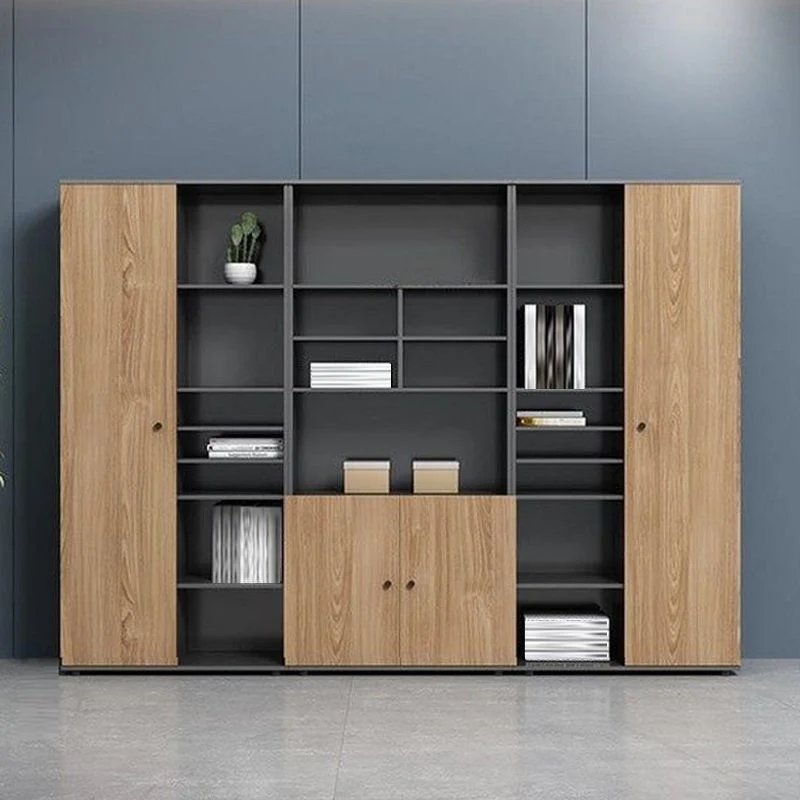 Classeur vertical contemporain en bois d'ingénierie Clearhalo