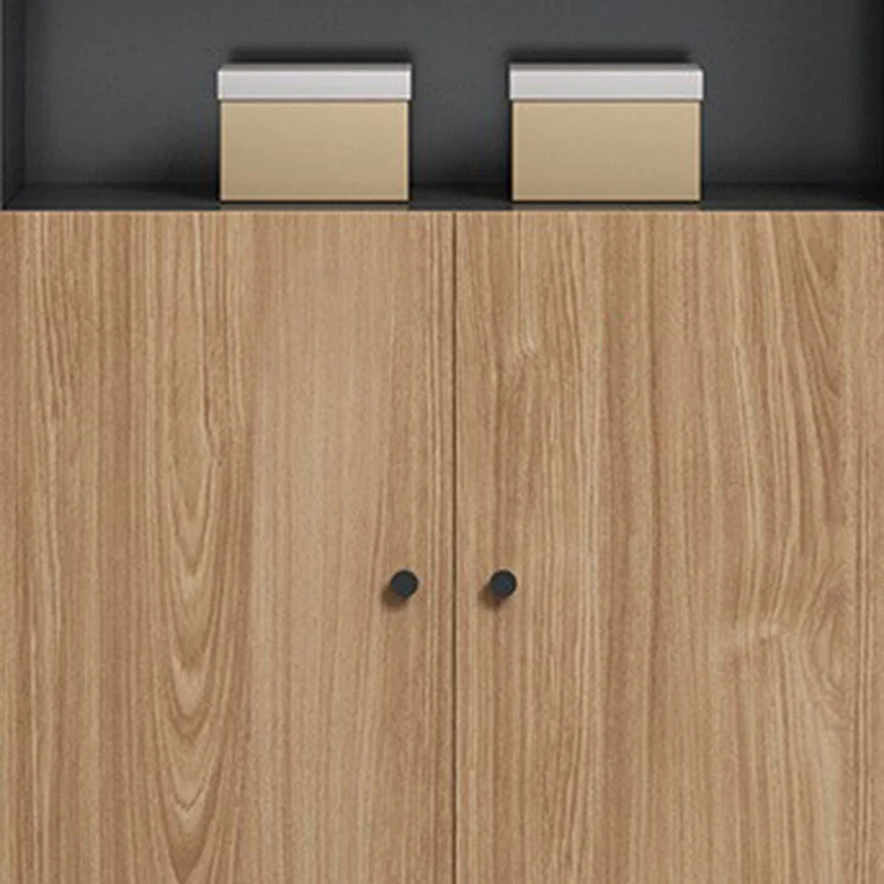 Classeur vertical contemporain classeur de stockage à cadre en bois Clearhalo