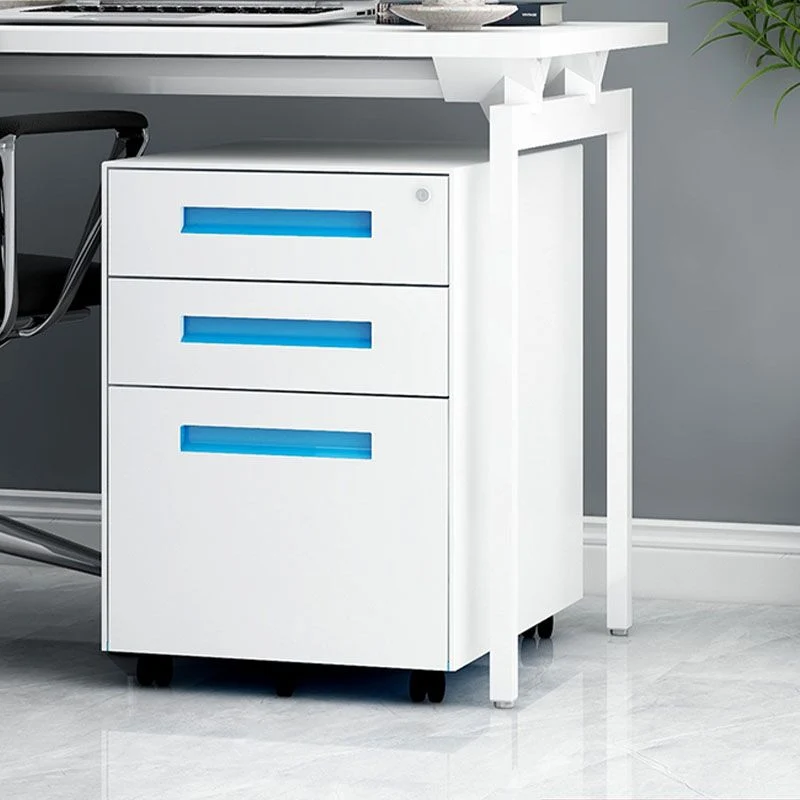 Classeur vertical contemporain en métal pour classeur pour bureau à domicile Clearhalo