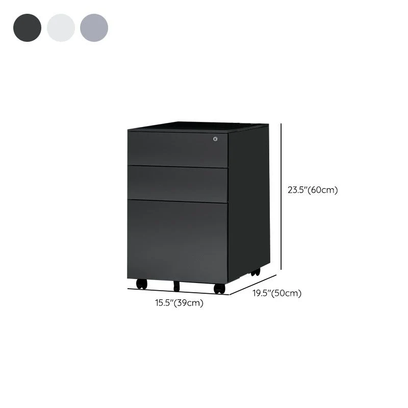 Classeur vertical contemporain en métal pour classeur pour bureau à domicile Clearhalo