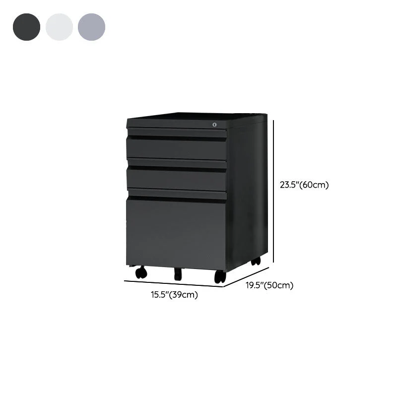 Classeur vertical contemporain en métal pour classeur pour bureau à domicile Clearhalo
