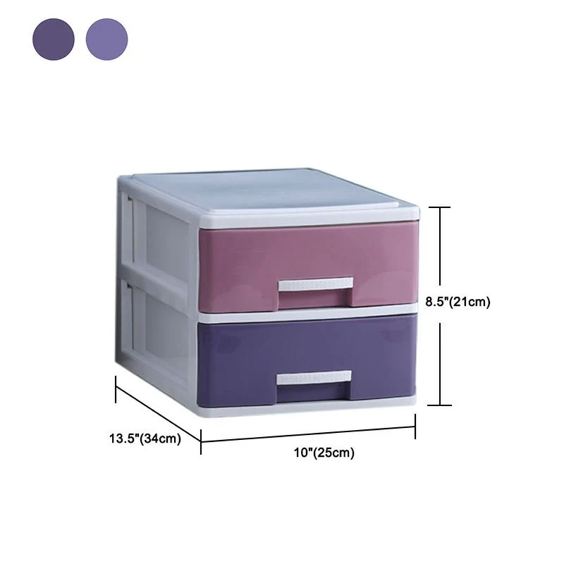 Classeur vertical contemporain en plastique avec tiroirs Clearhalo