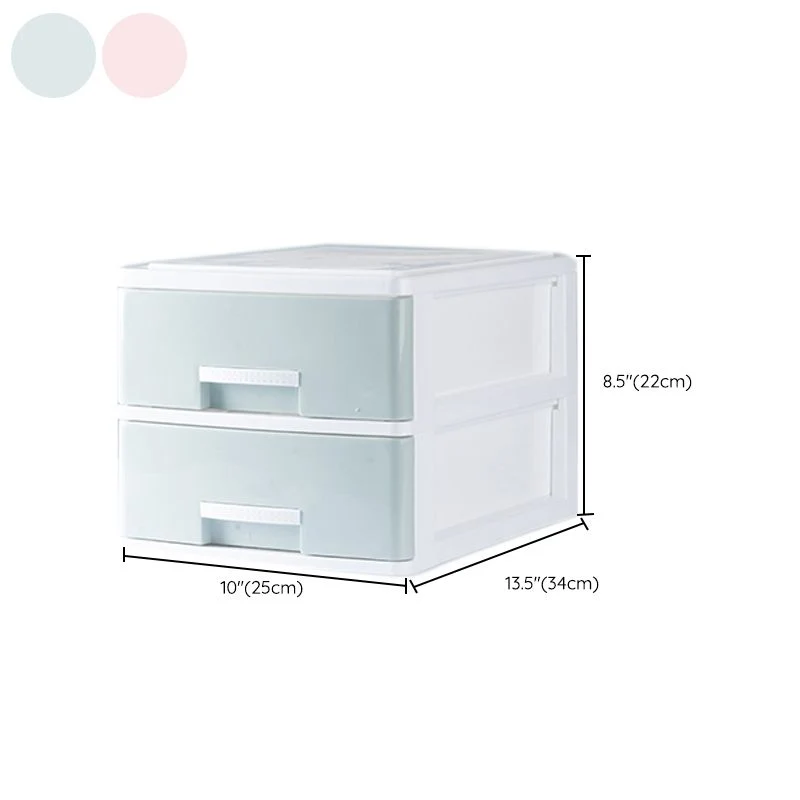 Classeur vertical contemporain en plastique avec tiroirs pour le bureau à domicile Clearhalo