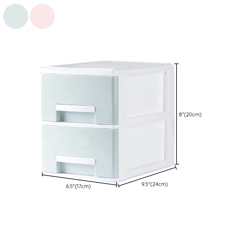 Classeur vertical contemporain en plastique avec tiroirs pour le bureau à domicile Clearhalo