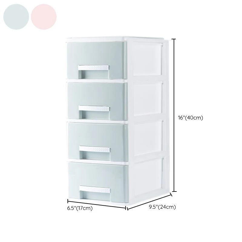 Classeur vertical contemporain en plastique avec tiroirs pour le bureau à domicile Clearhalo
