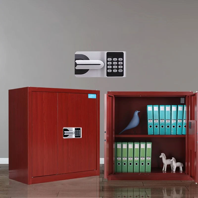 Classeur vertical contemporain résistant au feu à cadre en acier avec serrure Clearhalo
