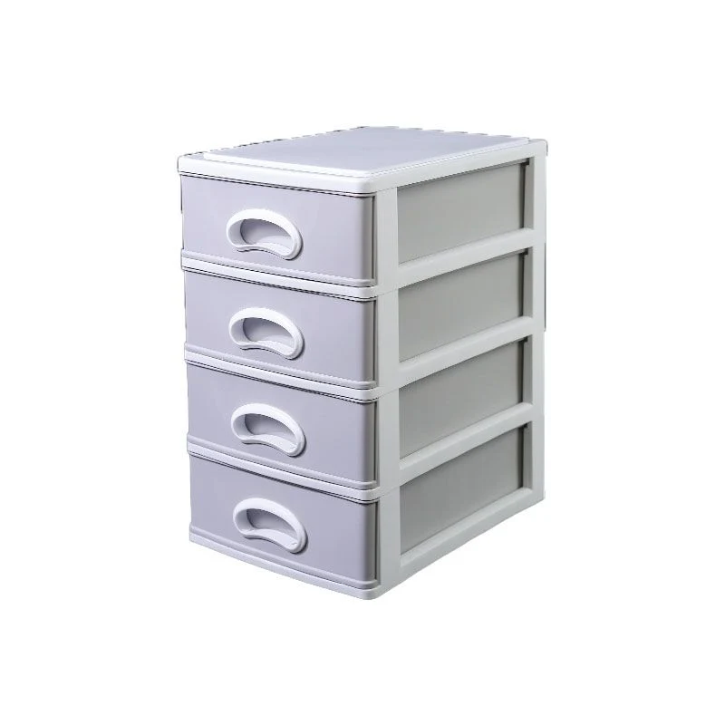 Classeur vertical gris en plastique avec tiroirs pour la maison ou le bureau Clearhalo