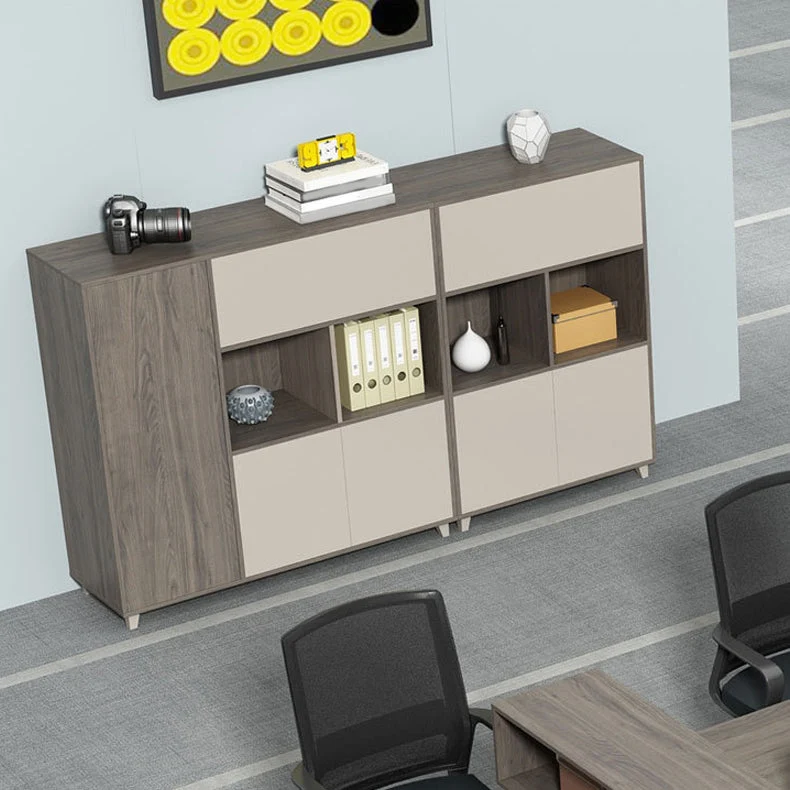Classeur vertical industriel classeur de conception de stockage en bois Clearhalo