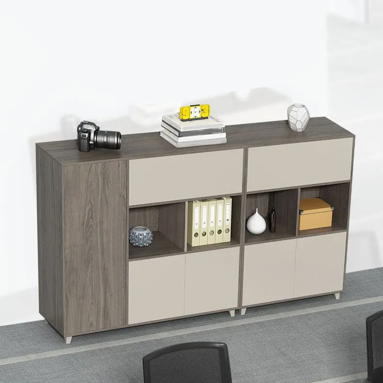 Classeur vertical industriel classeur de conception de stockage en bois Clearhalo