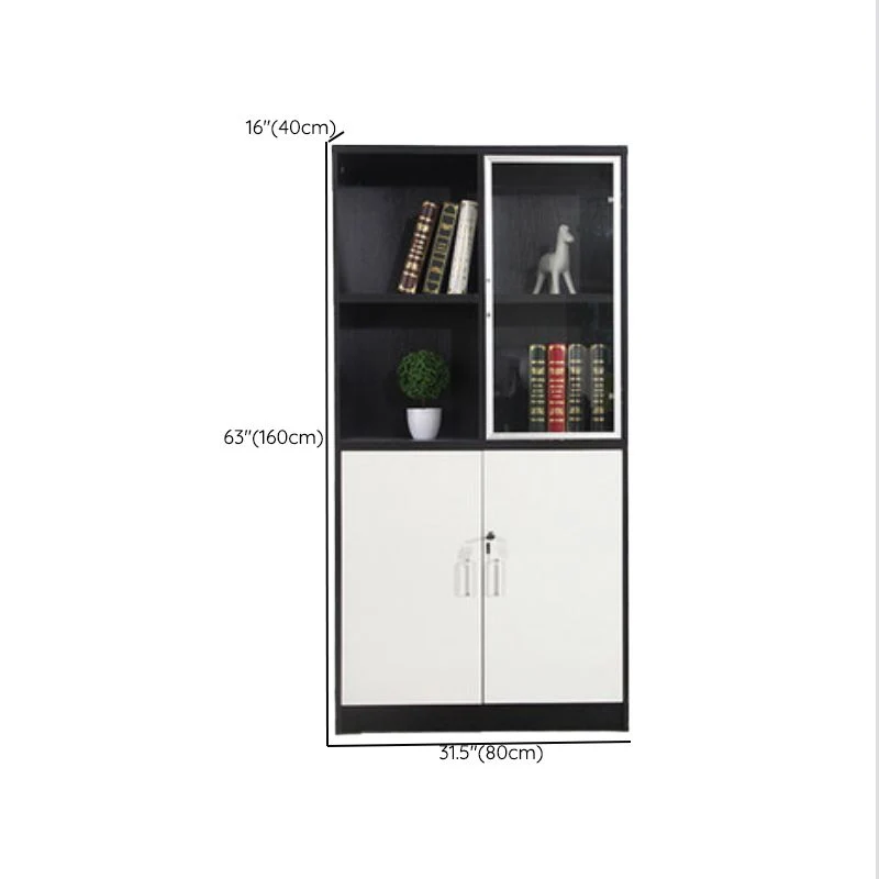 Classeur vertical industriel verrouillant le classeur en bois de stockage pour le bureau à domicile Clearhalo