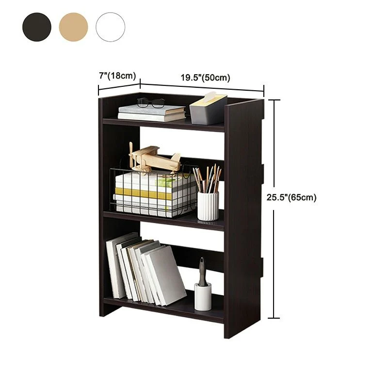 Classeur vertical moderne en bois massif avec étagères de rangement Clearhalo