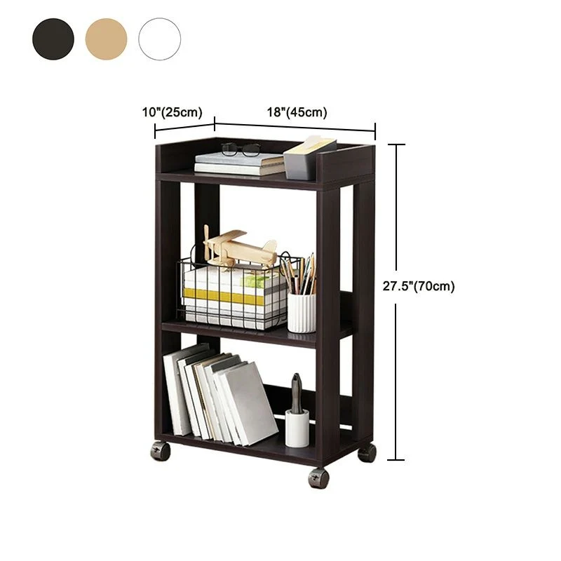 Classeur vertical moderne en bois massif avec étagères de rangement Clearhalo