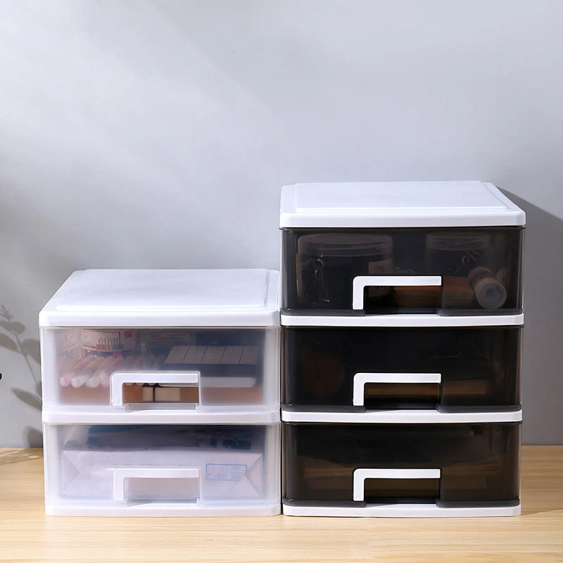 Classeur vertical moderne, classeur en plastique pour maison ou bureau avec tiroirs Clearhalo