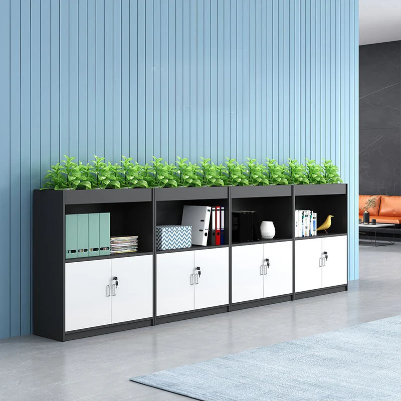 Classeur vertical moderne du milieu du siècle, classeur en bois pour le bureau à domicile Clearhalo