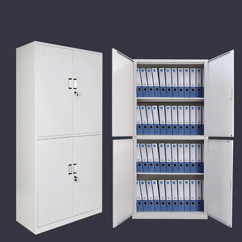 Classeur vertical moderne en métal avec étagères de rangement Clearhalo