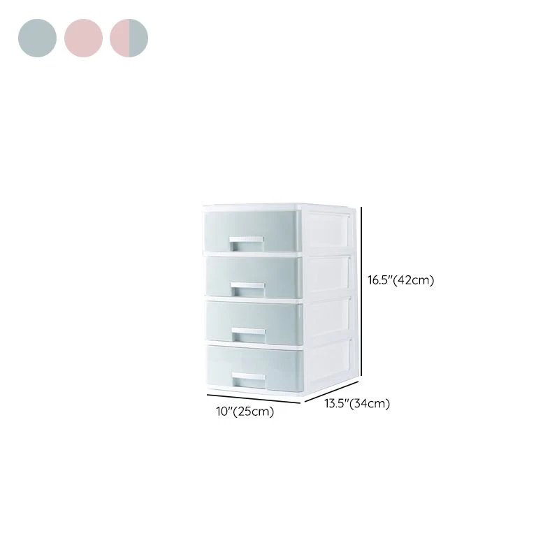 Classeur vertical moderne en plastique avec tiroirs Clearhalo
