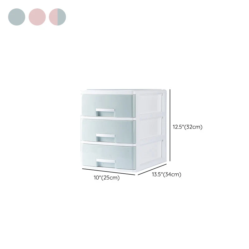 Classeur vertical moderne en plastique avec tiroirs Clearhalo