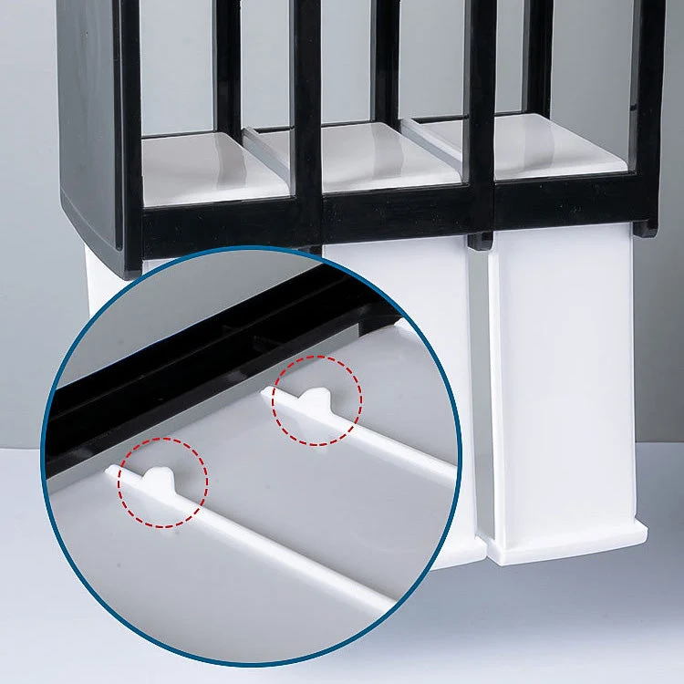 Classeur vertical moderne à tiroirs en plastique, classeur pour la maison ou le bureau Clearhalo