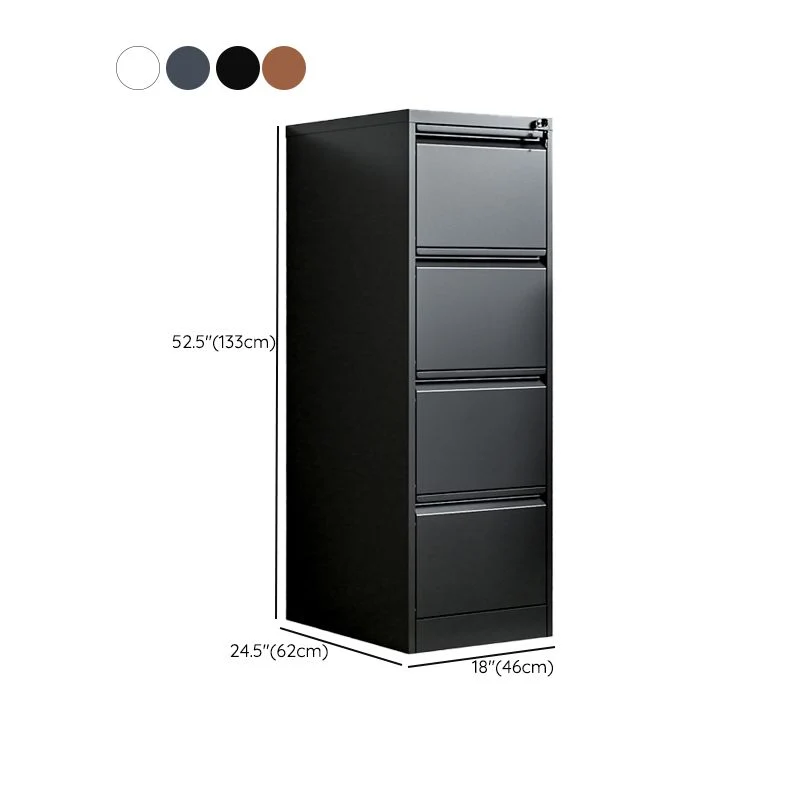 Classeur vertical en métal de classeur de style contemporain pour le bureau à domicile Clearhalo