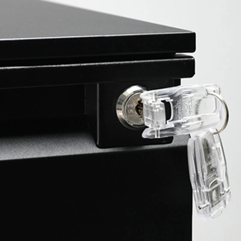Classeur vertical en métal de style moderne sur roulettes Clearhalo