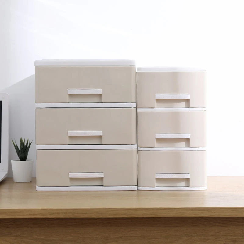 Classeur vertical en plastique avec tiroirs pour le bureau à domicile Clearhalo