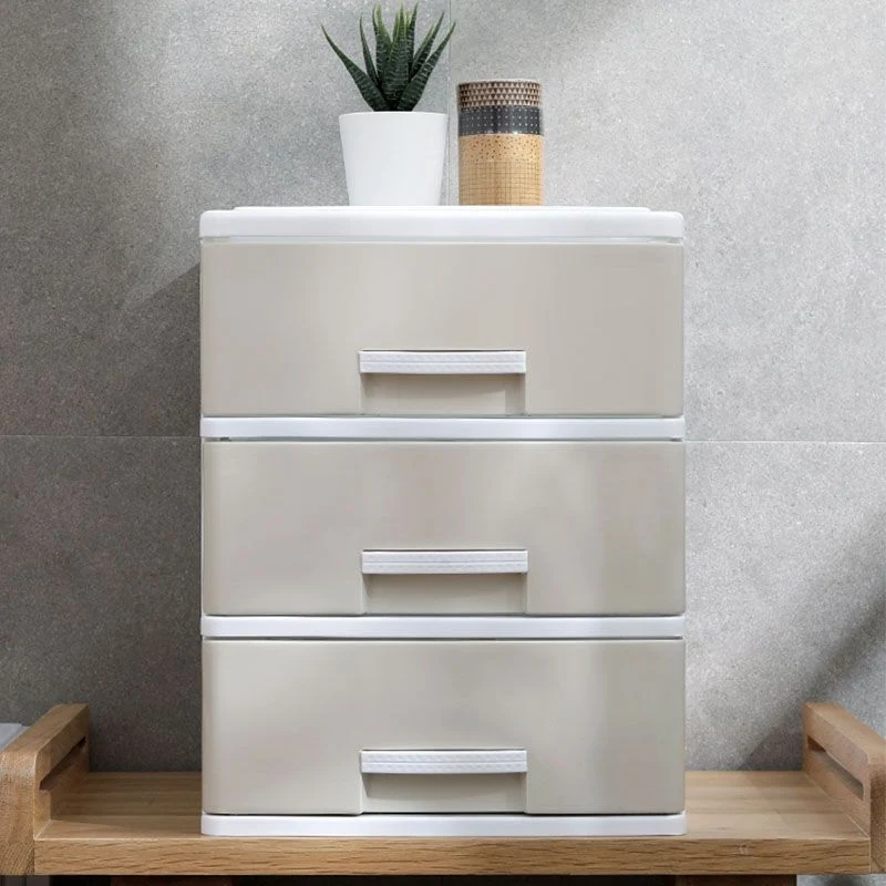 Classeur vertical en plastique avec tiroirs pour le bureau à domicile Clearhalo