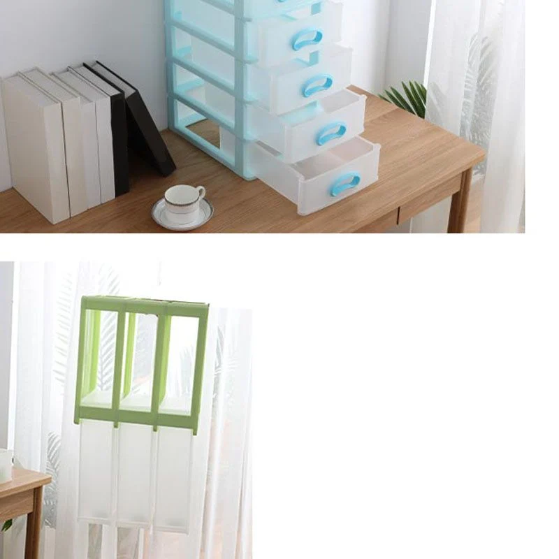 Classeur vertical en plastique avec tiroirs pour la maison et le bureau Clearhalo